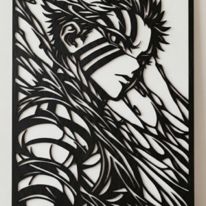 Akaza Inspired Metal Wall Art (Demon Slayer)